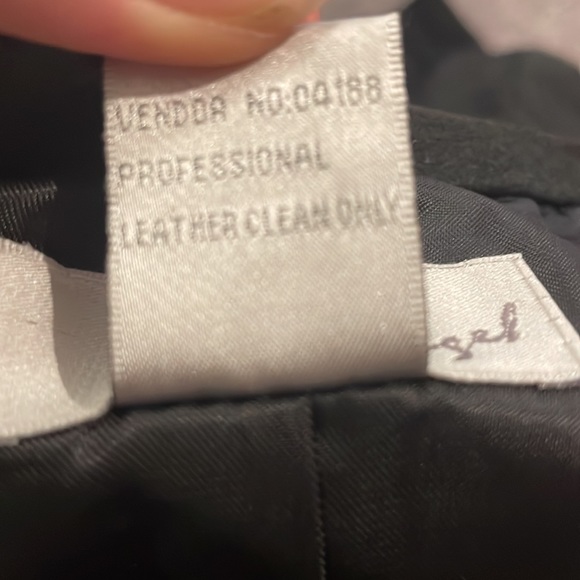 Spiegal Leather Suede Knee Length A-line Black Skirt Size 10 - Picture 4 of 11